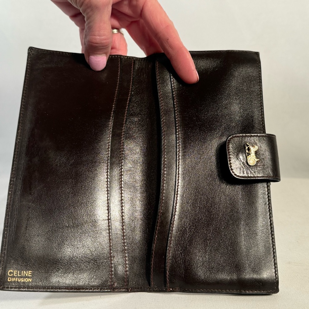 CELINE monogram kiss lock wallet EUC - Picture 13 of 16